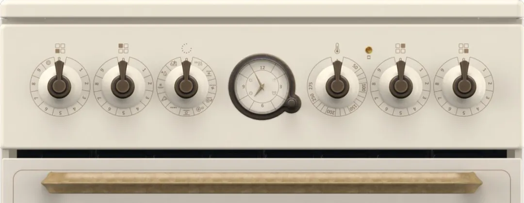 Gorenje GECS5B70CL Keramisch Fornuis - 4 Kookzones - Beige Retro