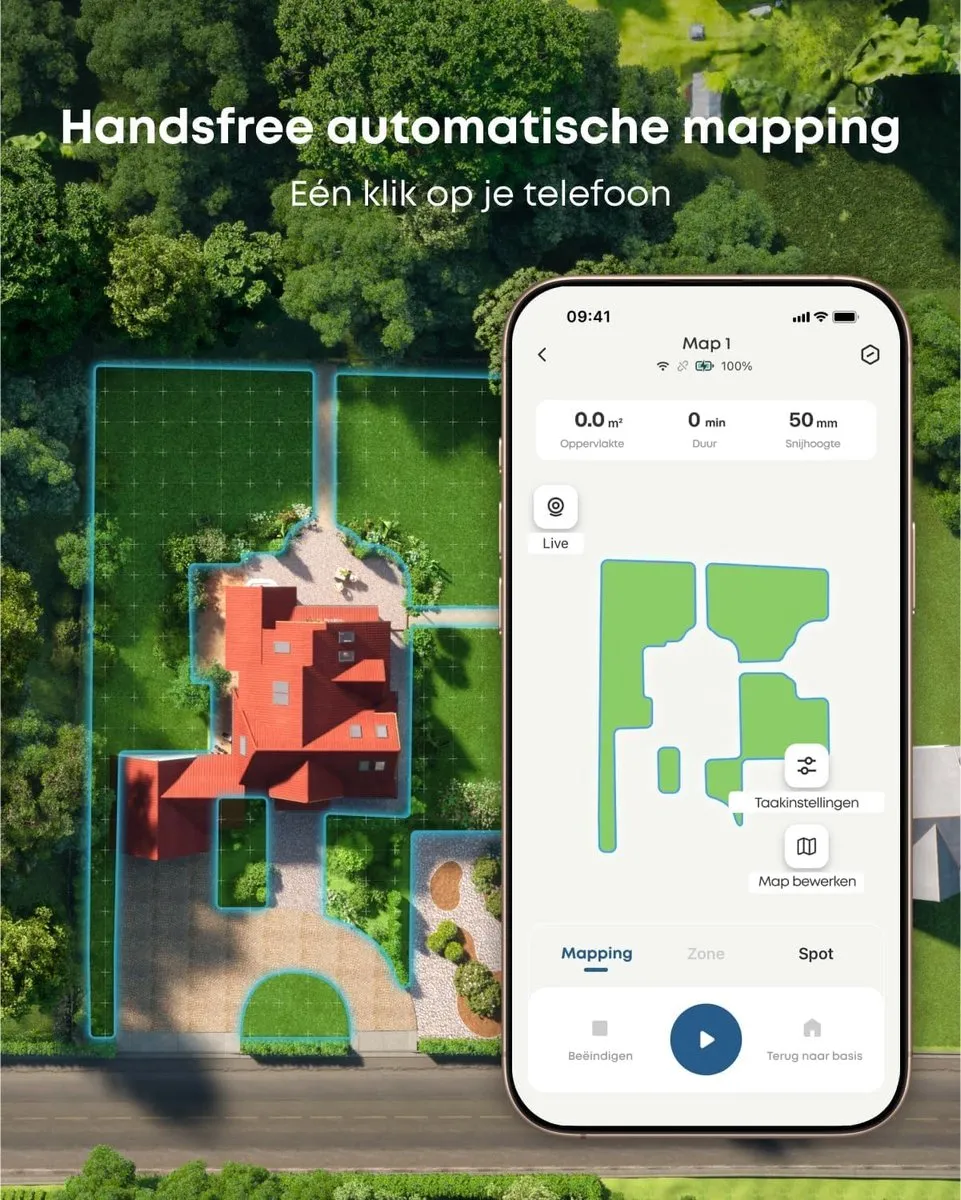 Eufy Robot Grasmaaier E15 800m² - GPS + Vervangende messenset