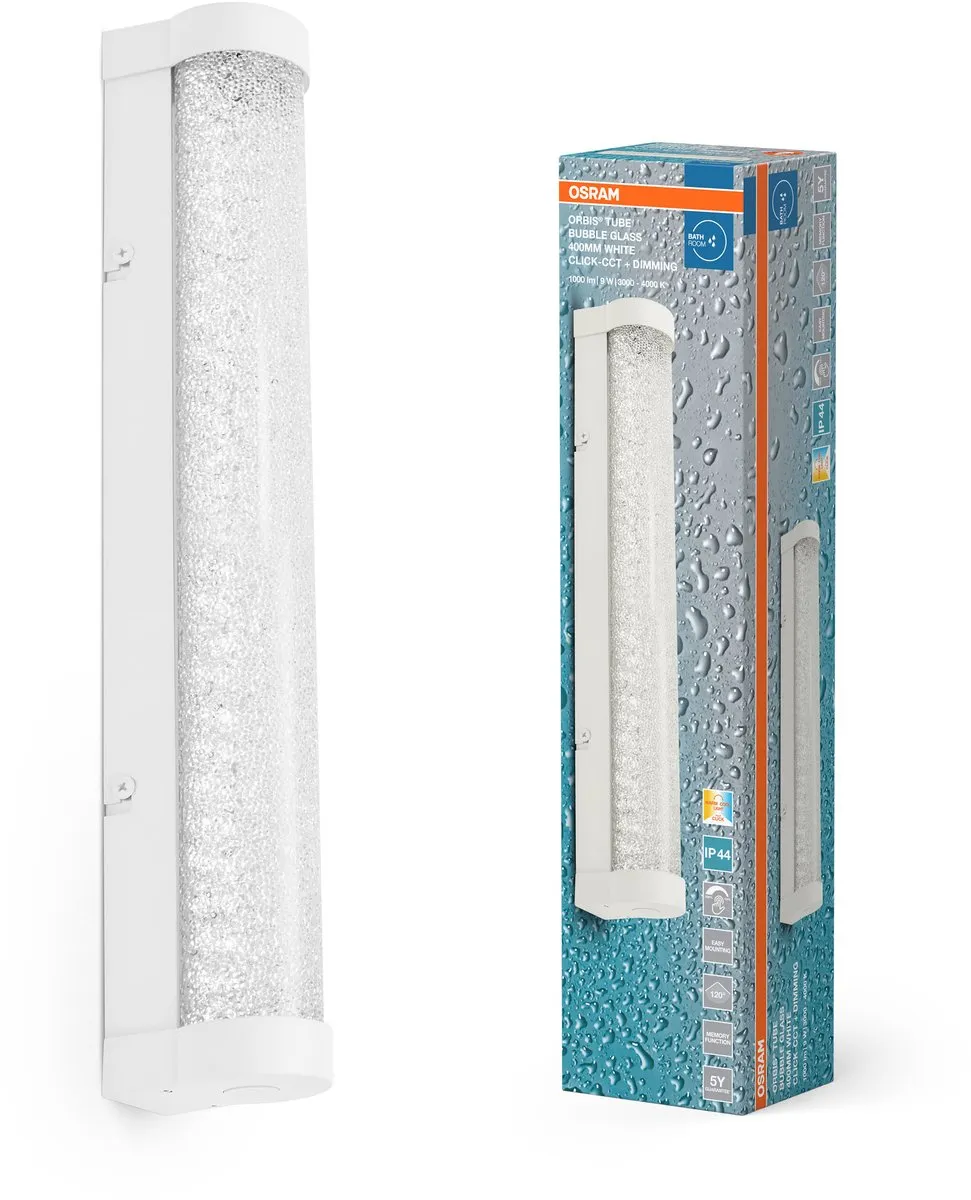 Osram Orbis Tube Bubble Glass 40cm LED Wandlamp - 9W 900lm - Wit