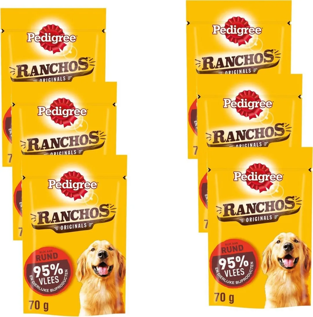 Pedigree Ranchos Rund - 6 Stuks