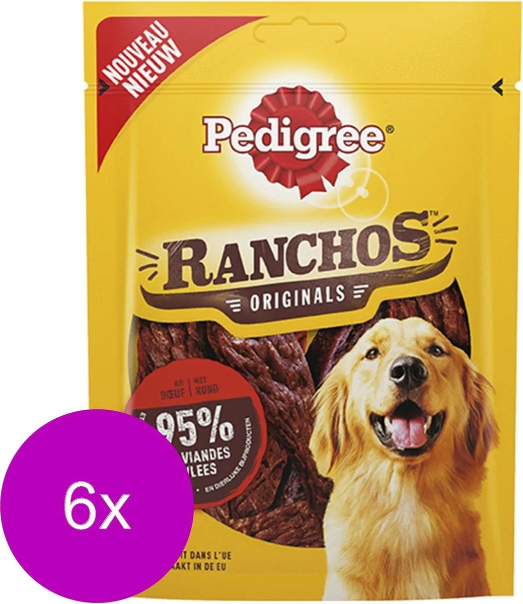 Pedigree Ranchos Rund - 6 Stuks