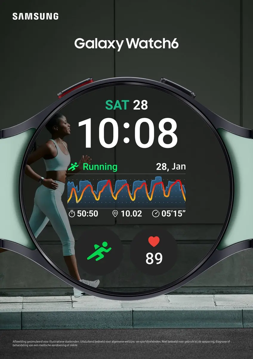 Samsung Galaxy Watch6 44mm - Grafiet - afbeelding 6 van 6