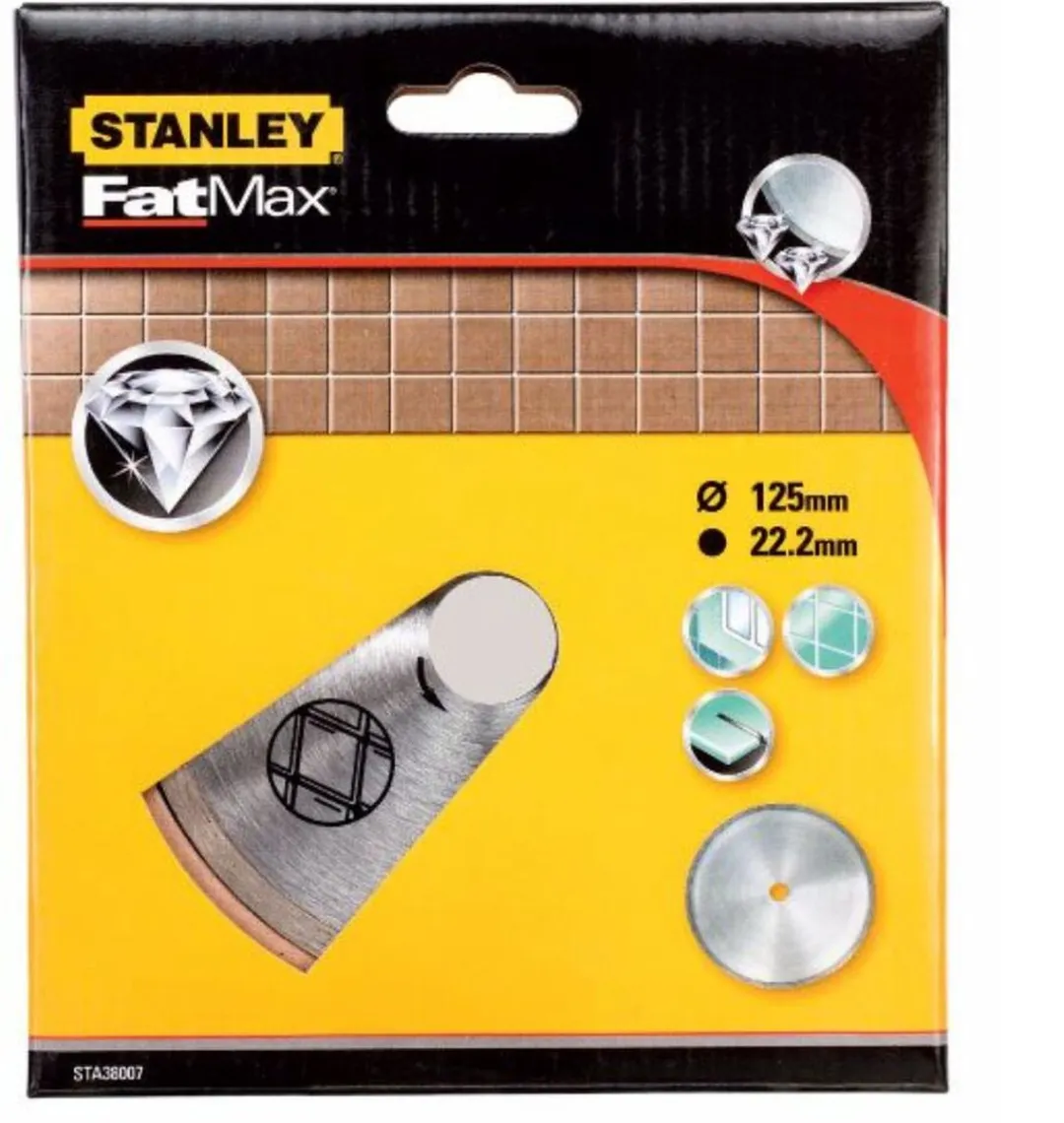 STANLEY DIAMANTSCHIJF 125MM KERAMISCHE TEGELS