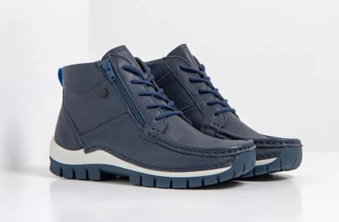 Wolky BOOST Dames Veterboots - Blauw - afbeelding 2 van 6