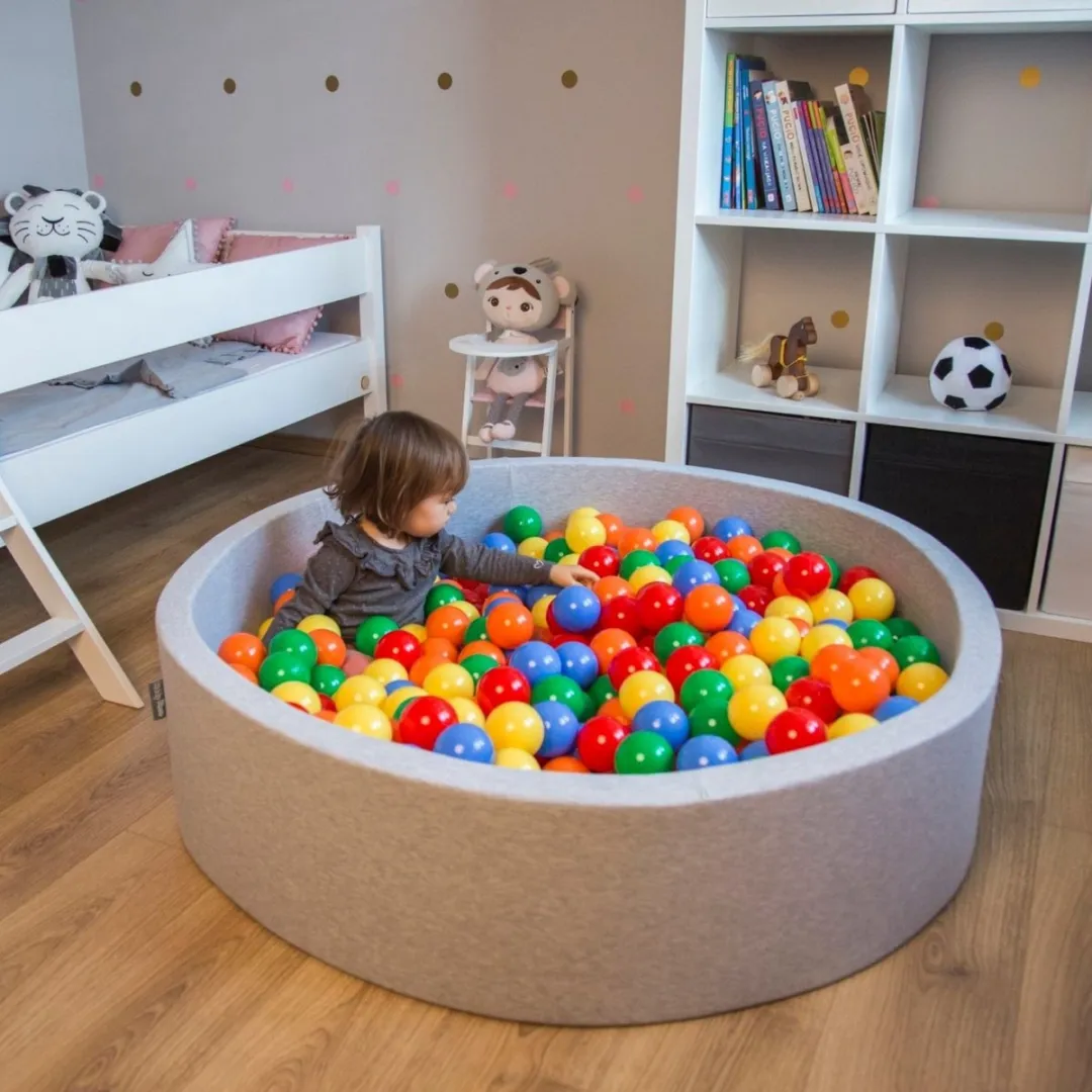 KiddyMoon Ballenbad 120x30cm - 300 Ballen ∅7cm - Multicolor