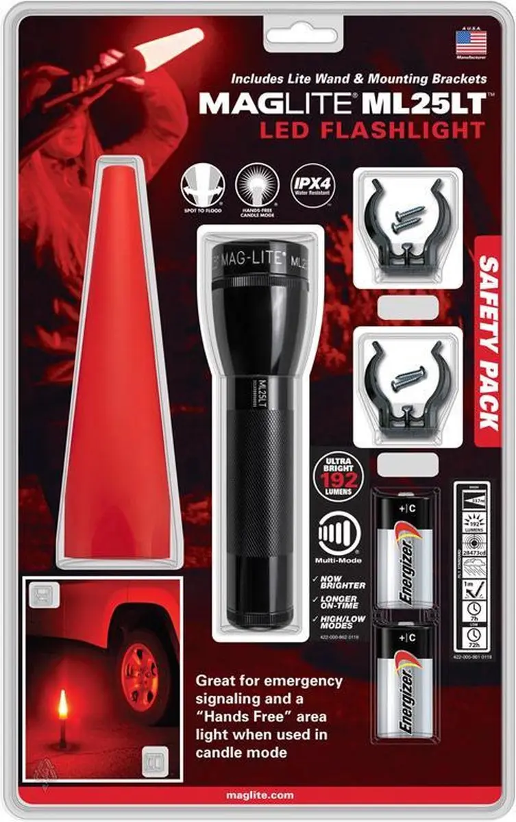 Maglite ML25LT LED Zaklamp - 177 lm - Zwart - afbeelding 5 van 6