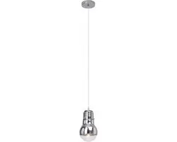 Brilliant Bulby Flexibele montage E27 Chroom, Transparant hangende plafondverlic