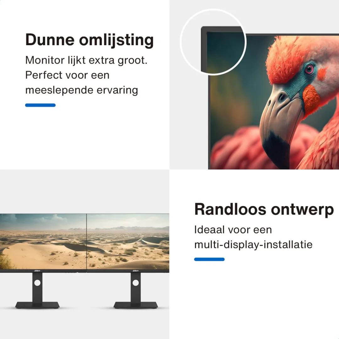 Dahua LM24-P301A QHD Monitor 24 inch - 75Hz - USB-C 65W - afbeelding 6 van 6
