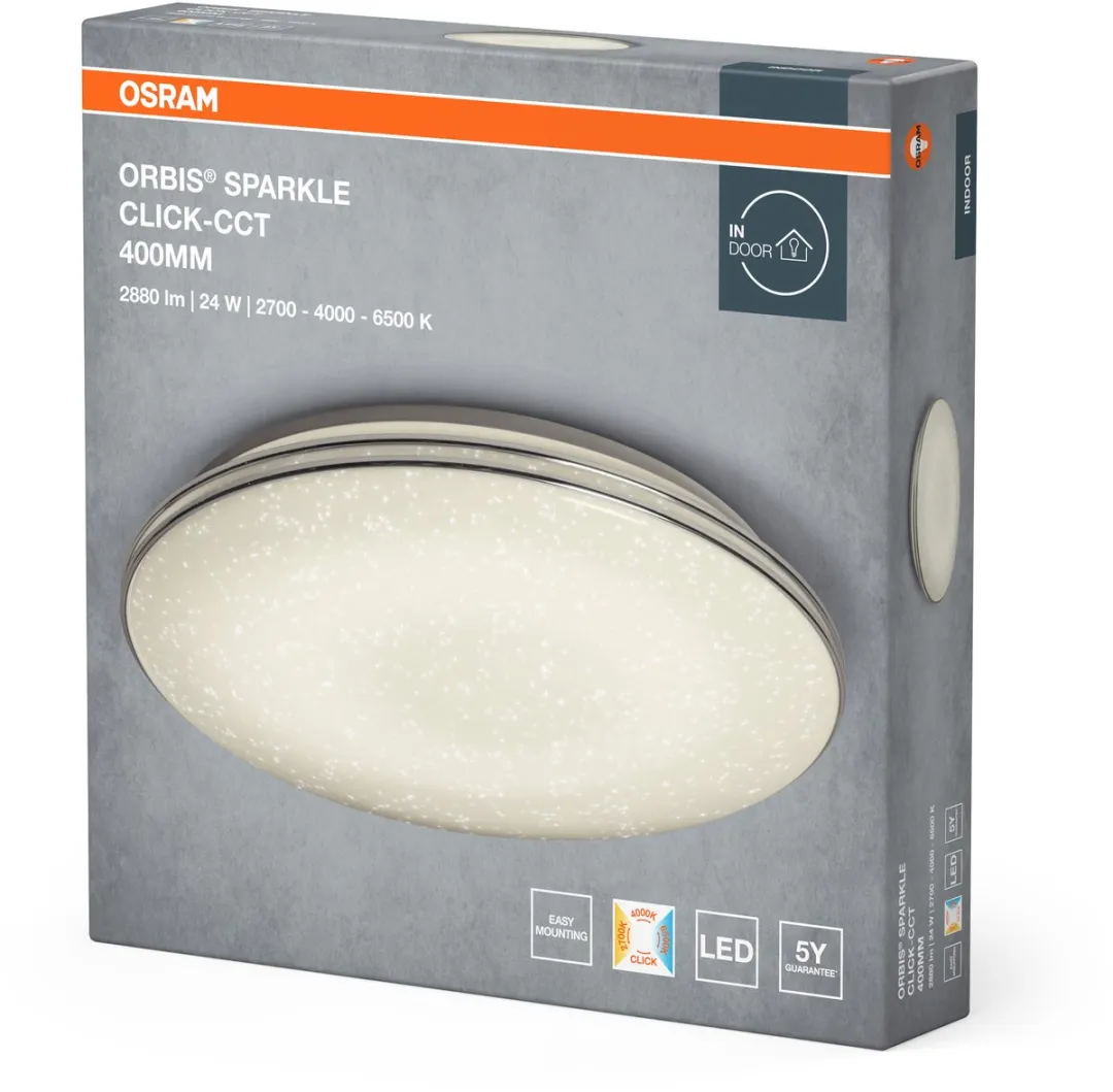 Osram Orbis Sparkle LED Plafondlamp 24W - 400mm - Wit