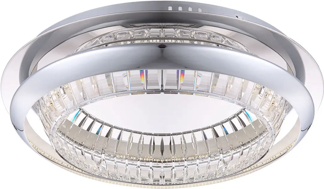 Chique 40W LED plafondlamp Eetkamerlamp chroom glas EEk Globo 15681D
