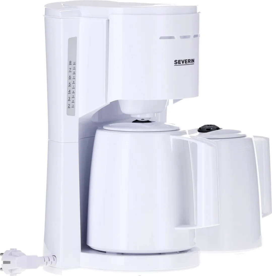 Severin KA 9309 Filterkoffiezetapparaat 2x Thermoskan - 1L - Wit