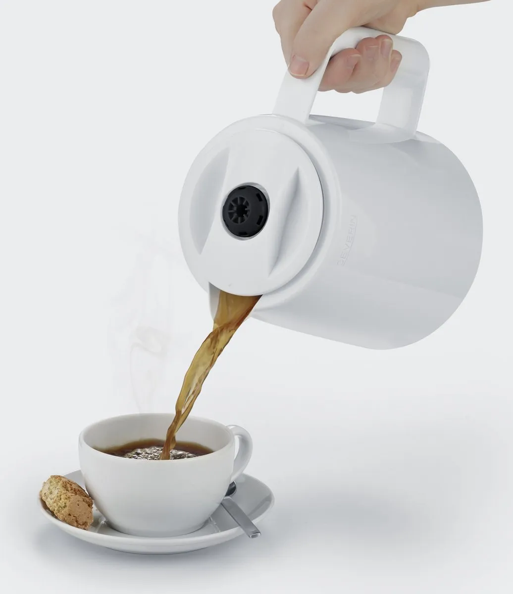 Severin KA 9309 Filterkoffiezetapparaat 2x Thermoskan - 1L - Wit - afbeelding 6 van 6