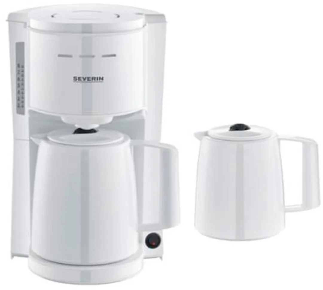 Severin KA 9309 Filterkoffiezetapparaat 2x Thermoskan - 1L - Wit