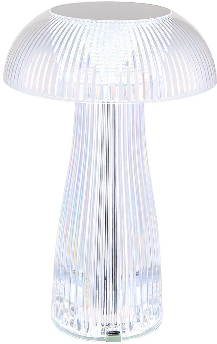 Globo Gixi LED Tafellamp 25cm - Zilver - afbeelding 4 van 6