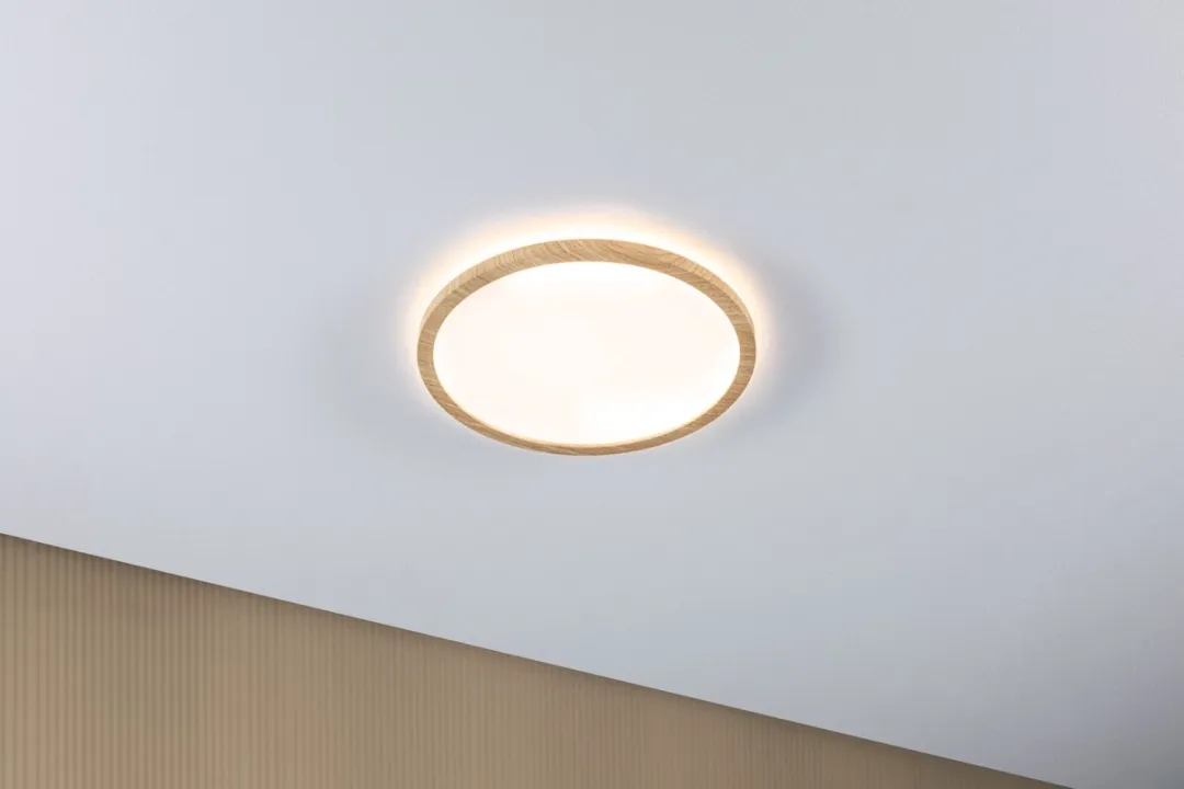 Paulmann Atria Shine LED-paneel 16W 1600lm 3000K Houtlook