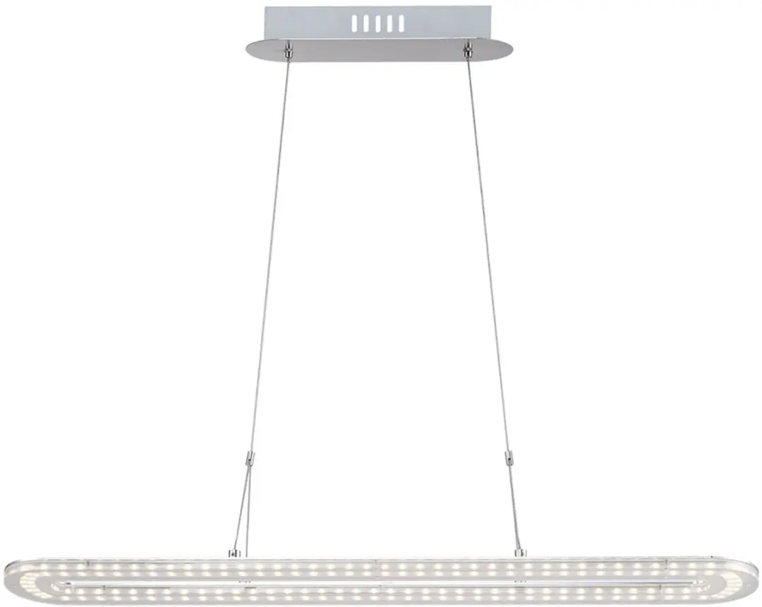 Hanglamp Hanglamp eettafel LED woonkamerlamp Plafondlamp chroom, metaal acryl, 1