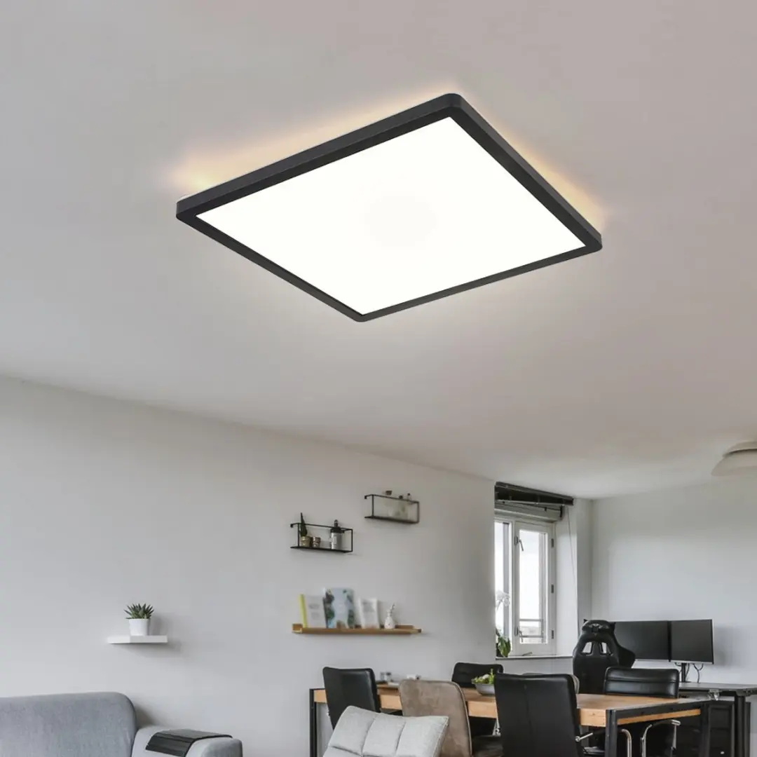 Badkamerlamp LED plafondlamp Plafondlamp IP44, geheugenfunctie, achtergrondverli