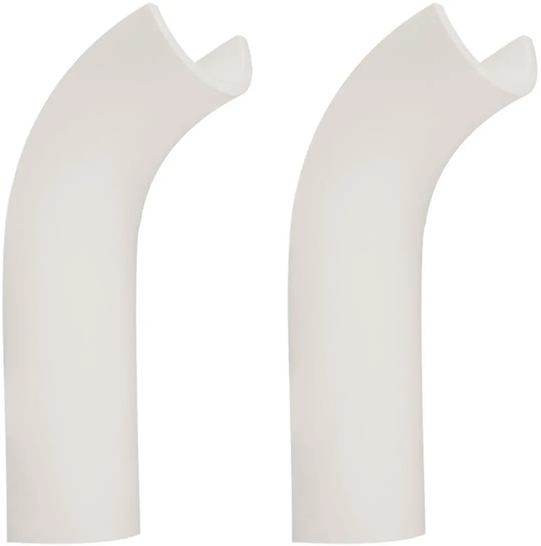 Wandlamp Binnenverlichting Ganglamp Entree, wit gipsen frame, gebogen vorm, 1x L