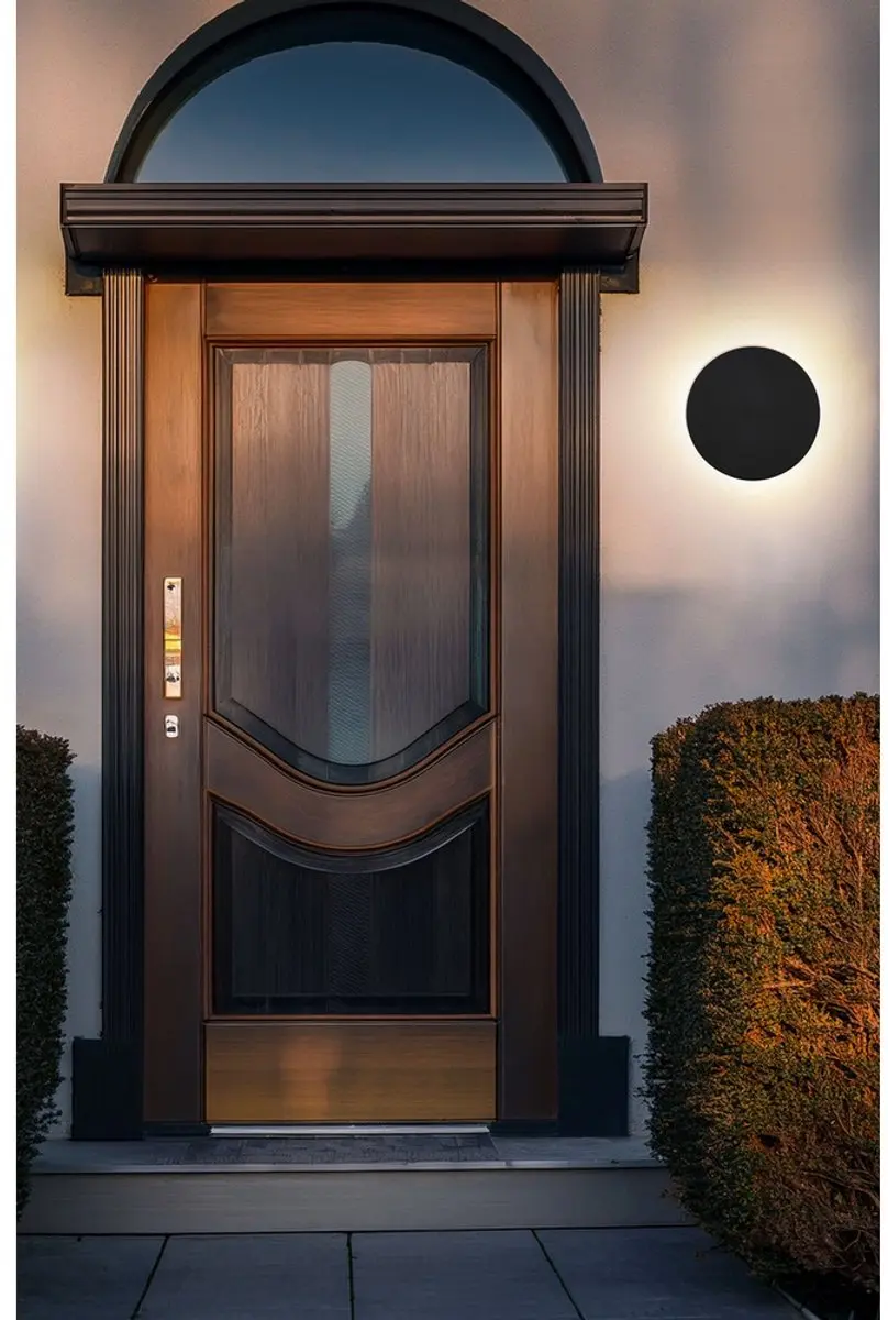 Globo Strakke wandlamp Lamont zwart