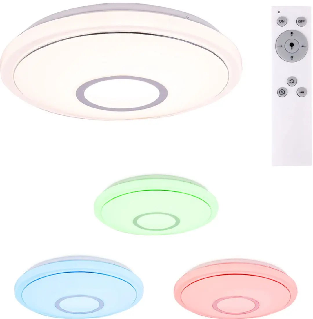 Slimme LED plafondlamp met afstandsbediening dimbare slaapkamerlamp, CCT schakel
