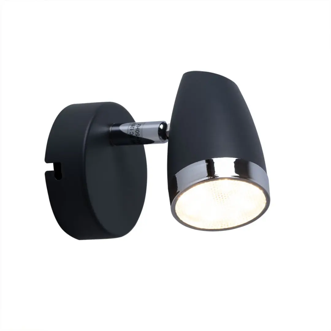 Wandspot verplaatsbare LED slaapkamerlamp antraciet wandlamp woonkamerlamp leesl