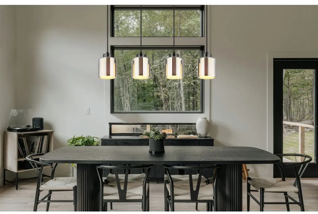 Globo Felicia Hanglamp 16056-4H - 4-lichts - Gunmetal - afbeelding 4 van 6
