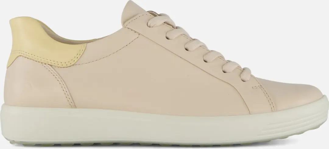 Ecco Soft Sneakers beige Leer