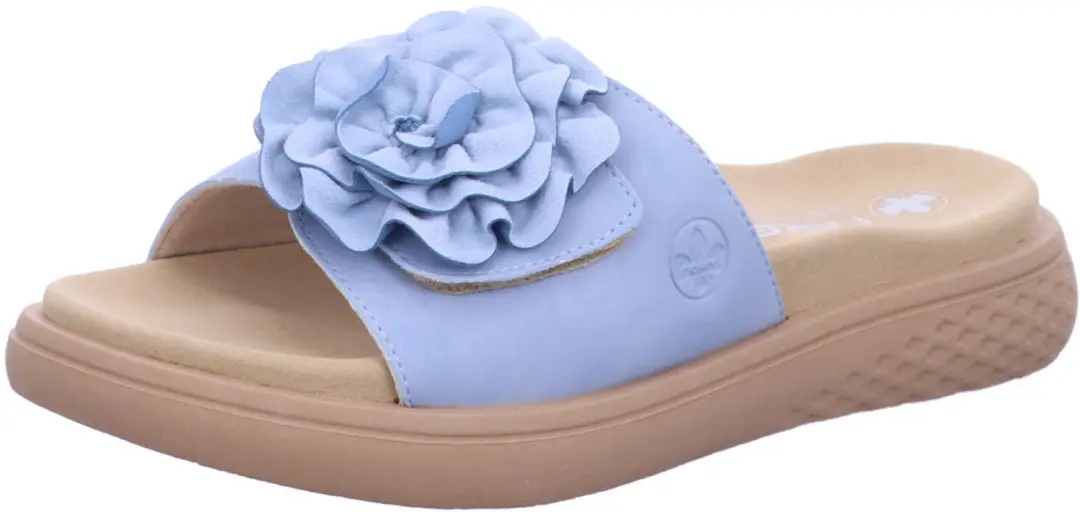 Rieker dames slippers blauw maat 38