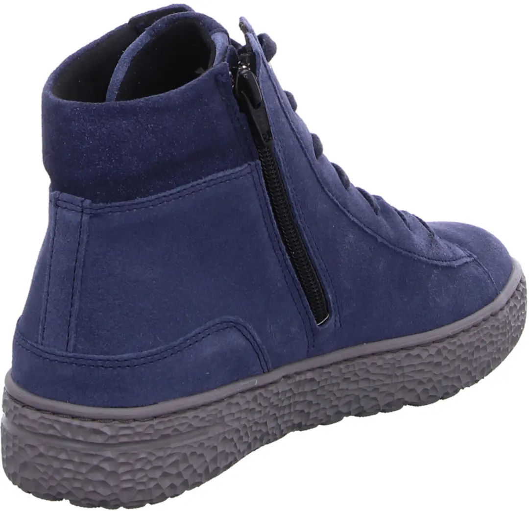 Hartjes Veterboot Blauw Suède - Wijdte H - 38.5 - afbeelding 2 van 6