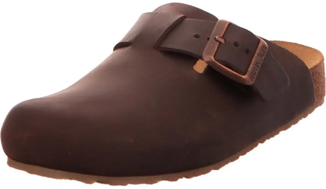 Haflinger heren slippers bruin maat 37