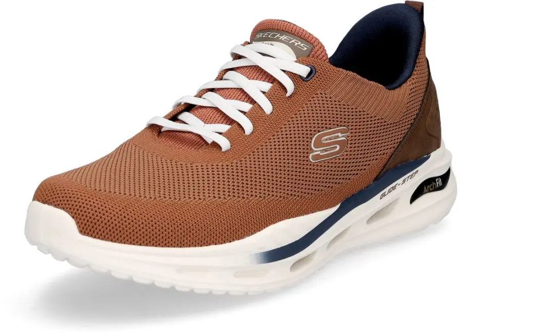 Skechers herensneaker Arch Fit Orvan Kincade roestbruin