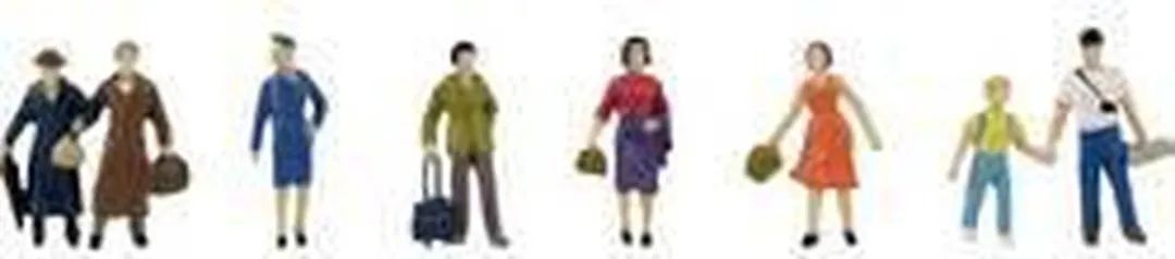 Faller Waiting Passengers H0 Straatdecoratie - Neutral