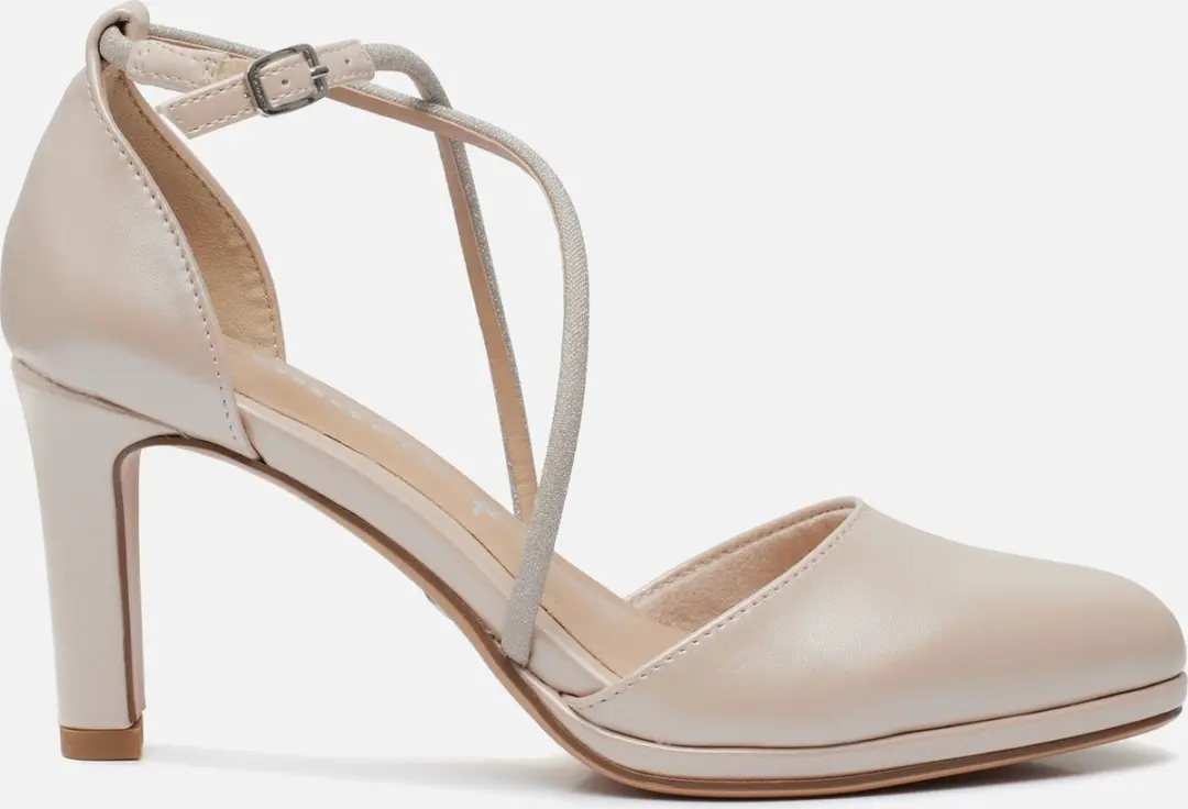 Tamaris Pumps wit Imitatieleer
