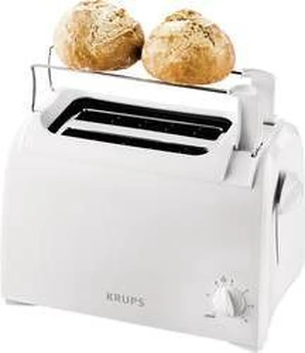Krups Proaroma KH151110 Broodrooster 2 Sneden 850W - Wit - afbeelding 5 van 6