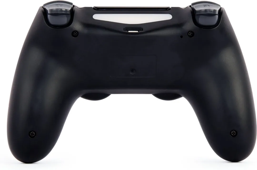 GMB Gaming Draadloze Game Controller voor PS4 en PC - Dual Vibration, LED Lichtbalk, Ergonomisch Ontwerp voor Comfortabel en Realistisch Spel, Zwart