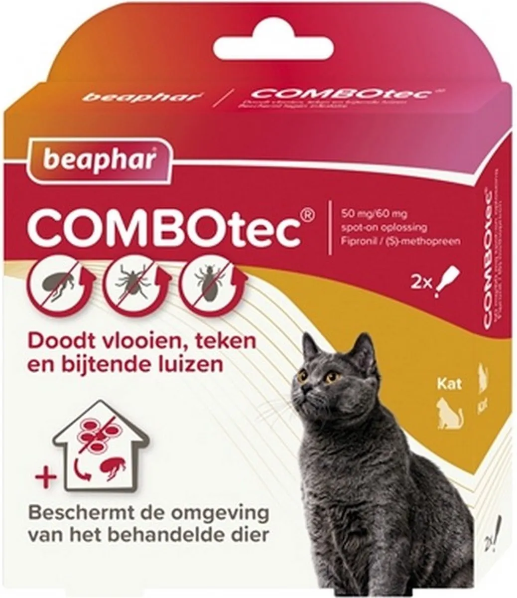 Beaphar Combotec Katpipetten 2x2 Stuks