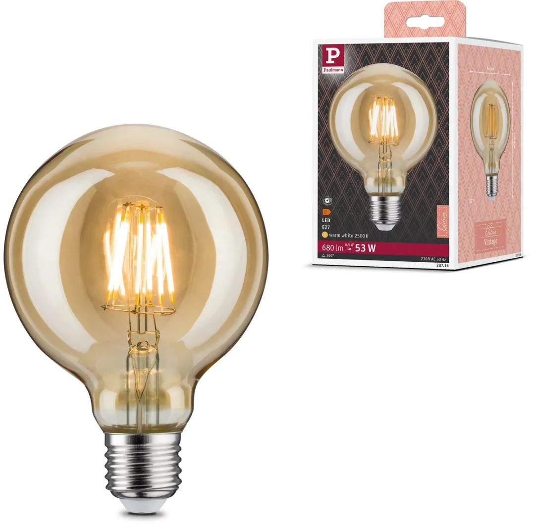 Paulmann Vintage Edition LED Globe G95 E27 6,5W 2500K