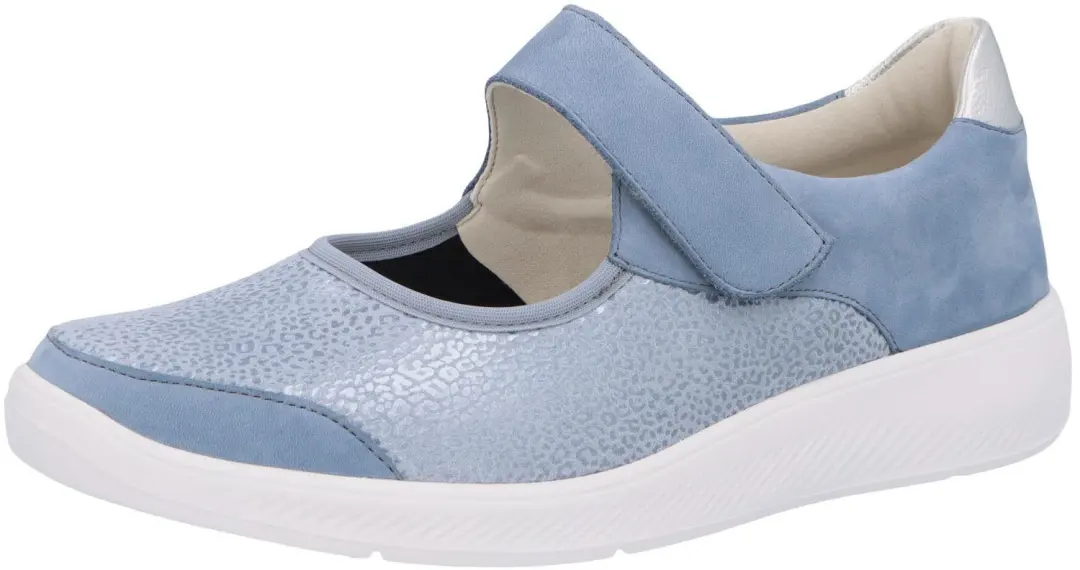Solidus dames instappers blauw maat 43