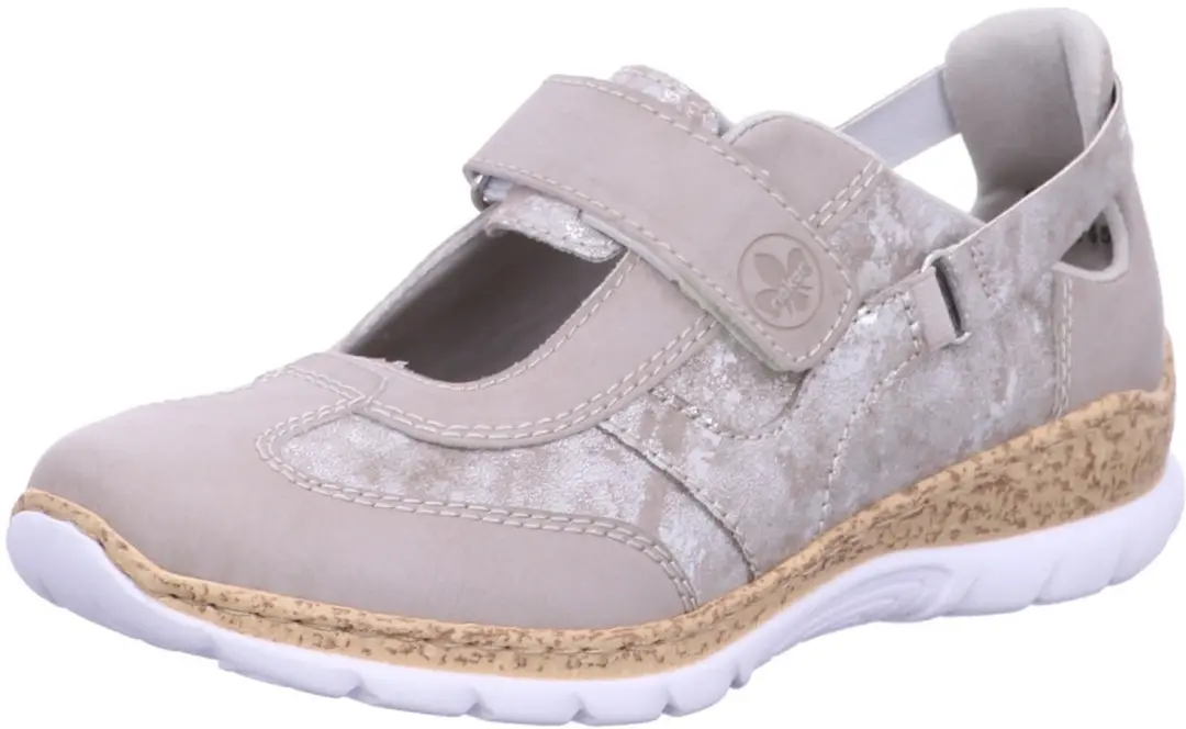 Rieker Evolution dames instappers grijs maat 40