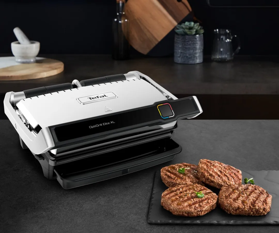 Tefal OptiGrill Elite XL GC760D Contactgrill - 2200W - RVS - afbeelding 6 van 6