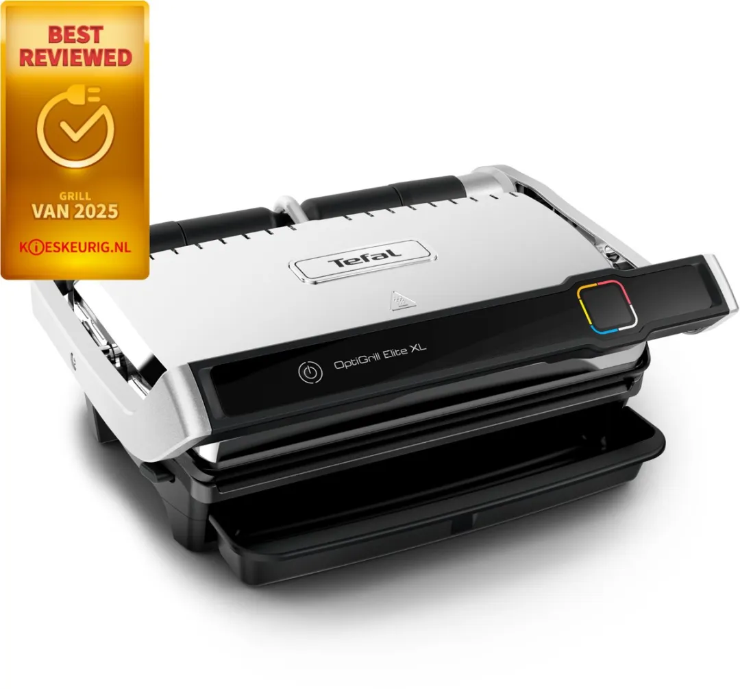 Tefal OptiGrill Elite XL GC760D Contactgrill - 2200W - RVS
