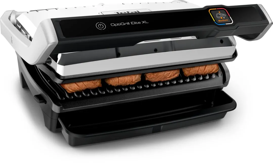 Tefal OptiGrill Elite XL GC760D Contactgrill - 2200W - RVS