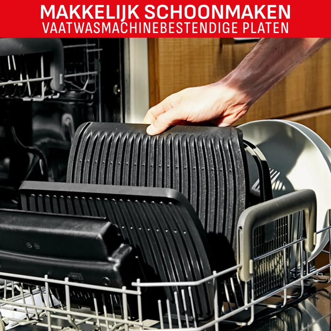 Tefal OptiGrill Elite XL GC760D Contactgrill - 2200W - RVS