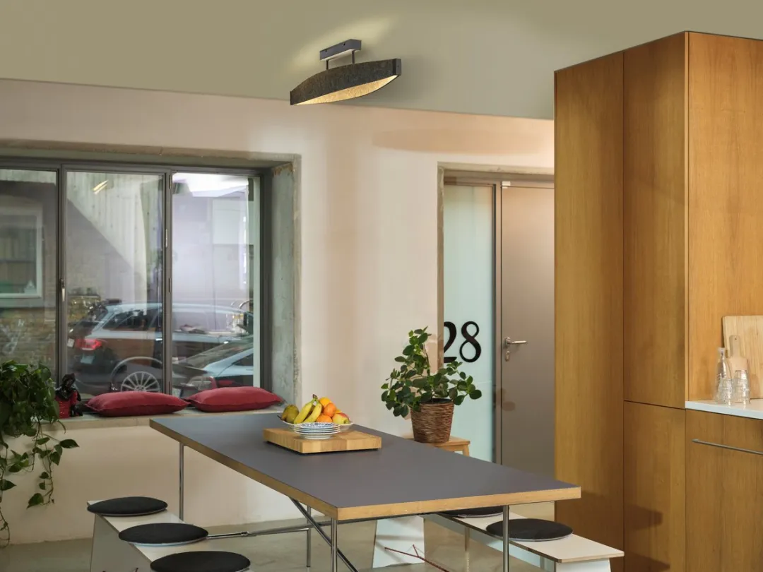 Osram Decor Flat Felt LED Plafondlamp 23W 3000K - Donkergrijs - afbeelding 6 van 6