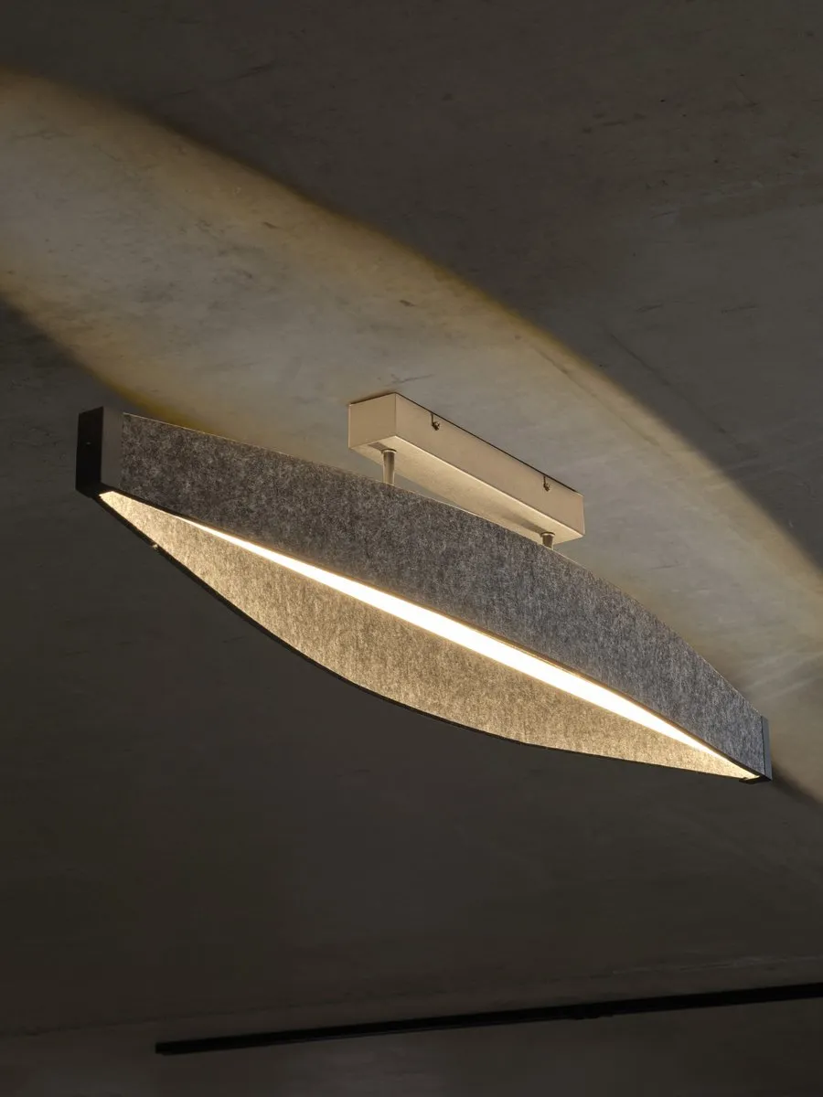 Osram Decor Flat Felt LED Plafondlamp 23W 3000K - Donkergrijs
