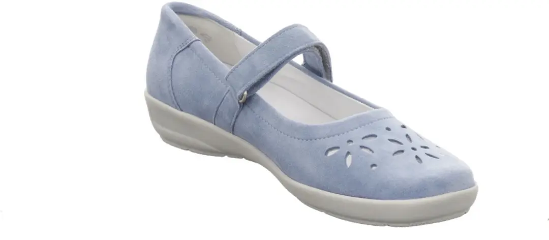Semler dames instappers blauw maat 39
