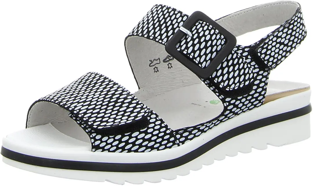 Waldläufer dames sandalen zwart maat 38