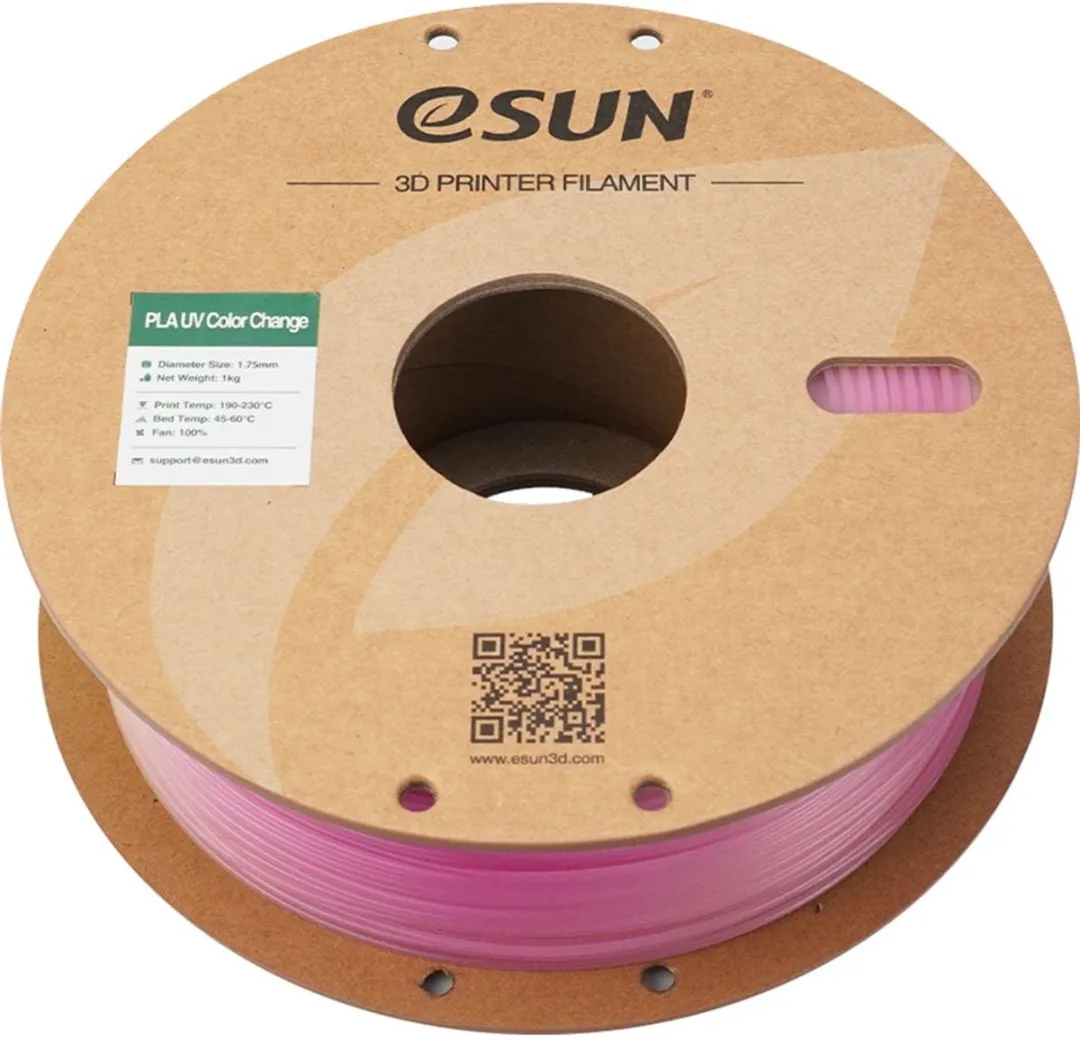ESUN PLA-UV Color Change 1.75mm Filament - 1kg - Fuchsia