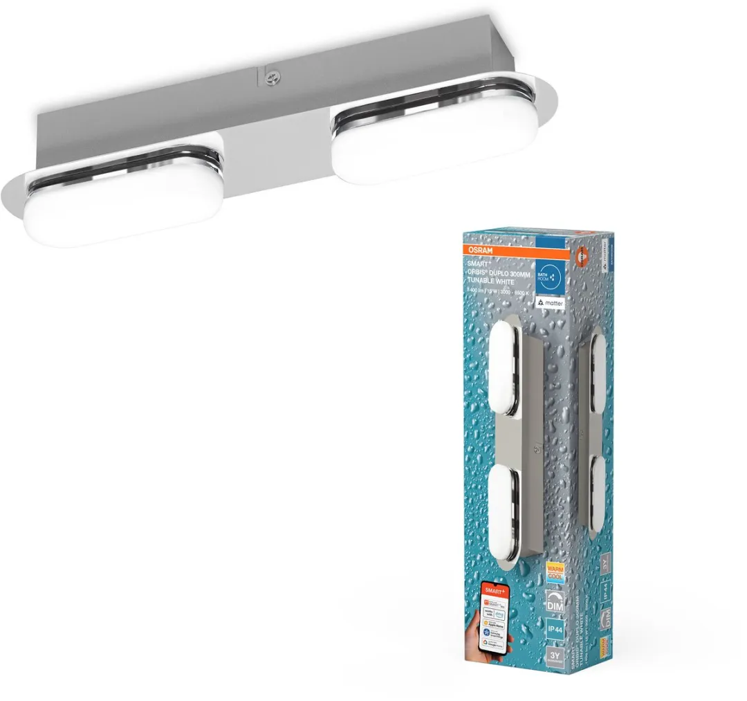 Osram SMART+ Matter Orbis Wandlamp IP44 15W 1100lm - Zilver