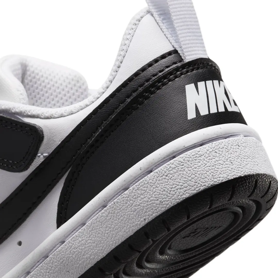 Nike Court Borough Low Recraft Kinder Sneakers - Zwart/Wit - afbeelding 6 van 6